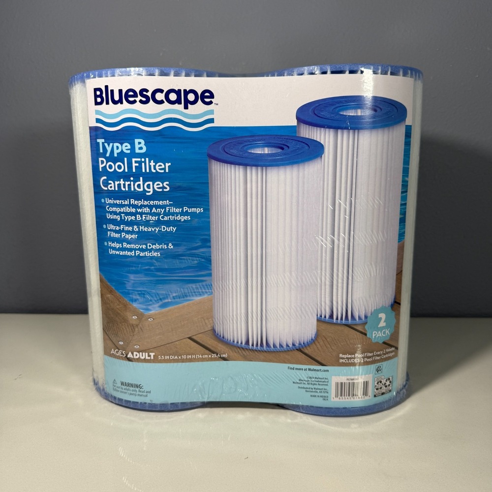 Bluescape‎ Type B Pool Filter Cartridge 2-Pack White
